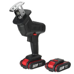 88VF Cordless Rechargeable Electric Reciprocating Saw Portable Wood Metal Plastic Cutting Tool W/ 1 or 2 Battery 88VF Cordless Rechargeable Electric Reciprocating Saw Portable Wood Metal Plastic Cutting Tool W/ 1 or 2 Battery