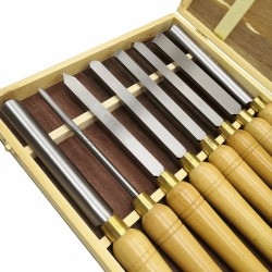 8PCS High Speed Steel Lathe Chisel Wood Turning Tool For Woodworking Tools 8PCS High Speed Steel Lathe Chisel Wood Turning Tool For Woodworking Tools