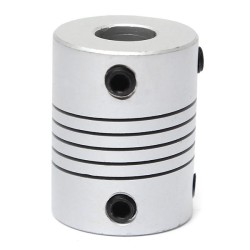 8mm x 8mm Aluminum Flexible Shaft Coupling OD19mm x L25mm CNC Stepper Motor Coupler Connector 8mm x 8mm Aluminum Flexible Shaft Coupling OD19mm x L25mm CNC Stepper Motor Coupler Connector
