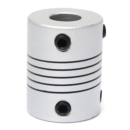 8mm x 8mm Aluminum Flexible Shaft Coupling OD19mm x L25mm CNC Stepper Motor Coupler Connector