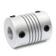 8mm x 8mm Aluminum Flexible Shaft Coupling OD19mm x L25mm CNC Stepper Motor Coupler Connector