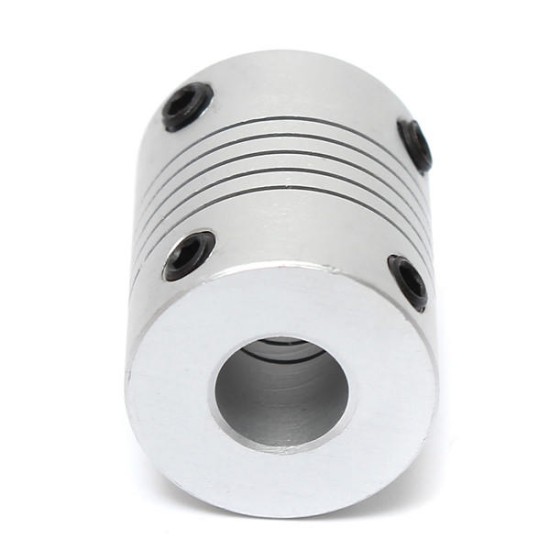 8mm x 8mm Aluminum Flexible Shaft Coupling OD19mm x L25mm CNC Stepper Motor Coupler Connector