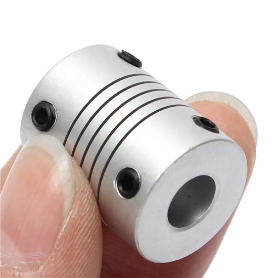 8mm x 8mm Aluminum Flexible Shaft Coupling OD19mm x L25mm CNC Stepper Motor Coupler Connector