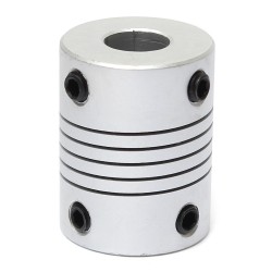 8mm x 8mm Aluminum Flexible Shaft Coupling OD19mm x L25mm CNC Stepper Motor Coupler Connector 8mm x 8mm Aluminum Flexible Shaft Coupling OD19mm x L25mm CNC Stepper Motor Coupler Connector