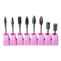 8pcs 3/32 Inch Electric Nail Drill Bits Tungsten Steel Alloy Gel Removal Manicure Tool 8pcs 3/32 Inch Electric Nail Drill Bits Tungsten Steel Alloy Gel Removal Manicure Tool