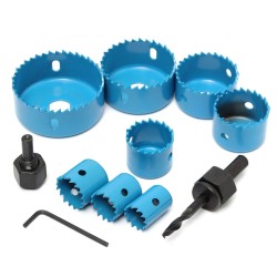 8pcs Blue Hole Saw Cutter Set with Hex Wrench Wood Alloy Iron Cutter for Woodworking 8pcs Blue Hole Saw Cutter Set with Hex Wrench Wood Alloy Iron Cutter for Woodworking