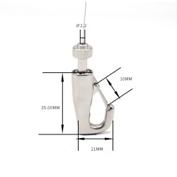 8pcs Picture Hanging System Self Locking Adjustable Hook - Perlon & Steel wire