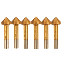 90 Degree Titanium-plated Metal Chamfer Drill Bit Straight Shank Chamfering Knife 90 Degree Titanium-plated Metal Chamfer Drill Bit Straight Shank Chamfering Knife