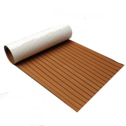 900x2300x6mm EVA Foam Teak Brown With Black Line Faux Teak Boat Decking Sheet 900x2300x6mm EVA Foam Teak Brown With Black Line Faux Teak Boat Decking Sheet