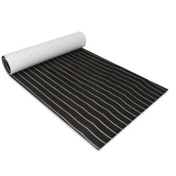 90cmx240cmx6mm Black with Yellow Line EVA Foam Marine Flooring Faux Teak Boat Decking Sheet 90cmx240cmx6mm Black with Yellow Line EVA Foam Marine Flooring Faux Teak Boat Decking Sheet