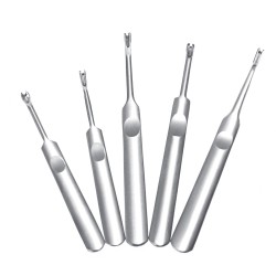 95/113/116/118mm V/U-shaped Silver Stainless Steel Hand Make Leather Trencher Slotting Tools Kit 95/113/116/118mm V/U-shaped Silver Stainless Steel Hand Make Leather Trencher Slotting Tools Kit