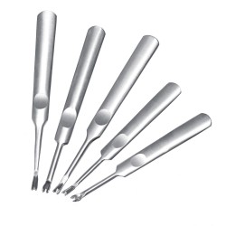 95/113/116/118mm V/U-shaped Silver Stainless Steel Hand Make Leather Trencher Slotting Tools Kit 95/113/116/118mm V/U-shaped Silver Stainless Steel Hand Make Leather Trencher Slotting Tools Kit