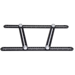 ABS Plastic Multifunctional Folding Ruler Movable Four-fold Ruler Template Tool Construction Angle Measure Tools ABS Plastic Multifunctional Folding Ruler Movable Four-fold Ruler Template Tool Construction Angle Measure Tools