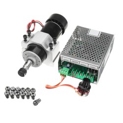 AC 110-220V 500W Air Cooling Spindle Motor with 52mm Clamp and Power Supply Speed Governor AC 110-220V 500W Air Cooling Spindle Motor with 52mm Clamp and Power Supply Speed Governor