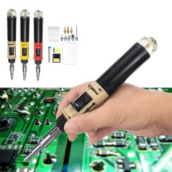 AC 220V Portable 12 in 1 Butane Gas Soldering Iron Set Welding Pen Kit Tools AC 220V Portable 12 in 1 Butane Gas Soldering Iron Set Welding Pen Kit Tools