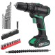 AC100-240V Electric Screwdriver Cordless Power Drill Tools Dual Speed/ Impact With Accessories