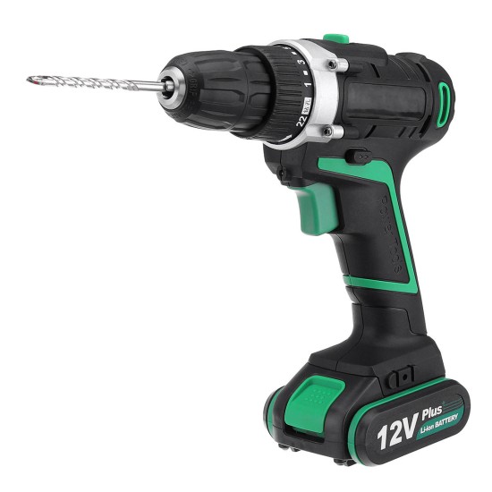 AC100-240V Electric Screwdriver Cordless Power Drill Tools Dual Speed/ Impact With Accessories