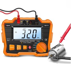 MH10 0.1MΩ~1999MΩ Digital Megohmmeter 100/250/500/1000V Insulation Earth Ground Resistance Voltage Tester MH10 0.1MΩ~1999MΩ Digital Megohmmeter 100/250/500/1000V Insulation Earth Ground Resistance Voltage Tester