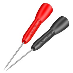 PT2002 10A 600V Insulation Piercing Needle 1mm Pin Non Destructive Multimeter Test Probe for 2mm Test Lead PT2002 10A 600V Insulation Piercing Needle 1mm Pin Non Destructive Multimeter Test Probe for 2mm Test Lead