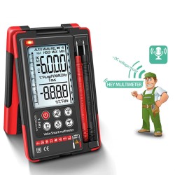 Q60S Q60 Digital Multimeter AI Speech Recognition Transistor Tester 6000 Counts True RMS Auto Electrical Capacitance Meter Q60S Q60 Digital Multimeter AI Speech Recognition Transistor Tester 6000 Counts True RMS Auto Electrical Capacitance Meter