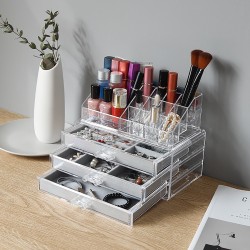 Acrylic Transparent Jewelry Cosmetics Holder Necklace Drawer Drawer type Jewelry and Cosmetics Storage Box Acrylic Transparent Jewelry Cosmetics Holder Necklace Drawer Drawer type Jewelry and Cosmetics Storage Box