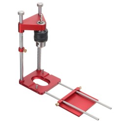 All Aluminum Alloy Adjustable Woodworking Drill Locator Pro Auto Line Drill Guide Puncher Mini Bench Drill Press Precise Positioning Tools Hole Drill All Aluminum Alloy Adjustable Woodworking Drill Locator Pro Auto Line Drill Guide Puncher Mini Bench Drill Press Precise Positioning Tools Hole Drill