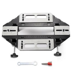 Aluminum Alloy Wooden Door Hinge Hole Opener Positioning Slotter Hinge Lock Guide Wood Furniture Hinge Jig Drill Guide Aluminum Alloy Wooden Door Hinge Hole Opener Positioning Slotter Hinge Lock Guide Wood Furniture Hinge Jig Drill Guide