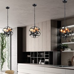 Antique Style Industrial Vintage Lighting Ceiling Chandelier 4 Lights Decorative Luminaire Metal Hanging Fixture Antique Style Industrial Vintage Lighting Ceiling Chandelier 4 Lights Decorative Luminaire Metal Hanging Fixture