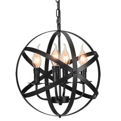 Antique Style Industrial Vintage Lighting Ceiling Chandelier 4 Lights Decorative Luminaire Metal Hanging Fixture Antique Style Industrial Vintage Lighting Ceiling Chandelier 4 Lights Decorative Luminaire Metal Hanging Fixture