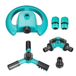 Automatic Garden Lawn Water Sprinkler 360 Degree 3-Arm Rotating Sprinkler System Automatic Garden Lawn Water Sprinkler 360 Degree 3-Arm Rotating Sprinkler System