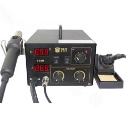 BEST-702D 2 In 1 650W High Power Hot Air Gun Soldering Rework Station with Digital Display with 3 Nozzles BEST-702D 2 In 1 650W High Power Hot Air Gun Soldering Rework Station with Digital Display with 3 Nozzles