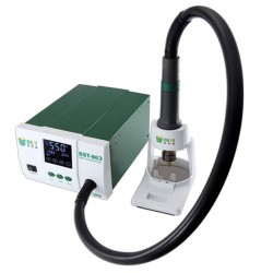 BST-863 1200W 220V/110V Intelligent LCD Touch Screen Heat Air SMD Rework Station BST-863 1200W 220V/110V Intelligent LCD Touch Screen Heat Air SMD Rework Station