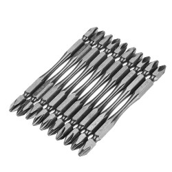11Pcs 100mm PH2 S2 Alloy Steel Magnetic Double Head Electric Screwdriver Bit Set with B Type Magnetic Ring 11Pcs 100mm PH2 S2 Alloy Steel Magnetic Double Head Electric Screwdriver Bit Set with B Type Magnetic Ring