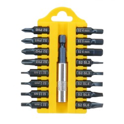 17 In 1 Screwdriver Bit Set Alloy Steel 1/4 Inch Hex Shank Screwdriver 17 In 1 Screwdriver Bit Set Alloy Steel 1/4 Inch Hex Shank Screwdriver