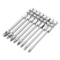 8Pcs 75mm/100mm Length Impact Phillips Screwdriver Bit High Torque Cross Screwdriver Bit S2 Strong Magnetic Screwdriver Bit 8Pcs 75mm/100mm Length Impact Phillips Screwdriver Bit High Torque Cross Screwdriver Bit S2 Strong Magnetic Screwdriver Bit