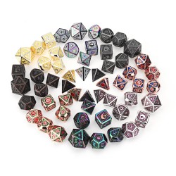 Beutiful Color Metal Polyhedral Dice Multi-side Dice Set For DND RPG MTG Role Playing Board Game With Cloth Bag Beutiful Color Metal Polyhedral Dice Multi-side Dice Set For DND RPG MTG Role Playing Board Game With Cloth Bag