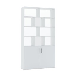 Black/White/Oak/ Dark Cherry/Walnut Wooden Bookcase Storage Bookcase with Door Storage Finishing Bookcase