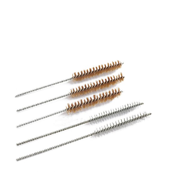 Brass Tube Cleaning Brush Wire Brush Cleaning Polishing Tool Brass Wire Brush For Pipe Tube Cylinder Bores Cleaning Tools