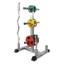 Bumper Weight Plate Storage Tree Rack Olympic Barbell Bar Stand Holder Organizer Bumper Weight Plate Storage Tree Rack Olympic Barbell Bar Stand Holder Organizer