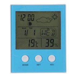 CH-904 Digital Thermometer Hygrometer Temperature Humidity Tester LED Backlight Time Date Calendar Alarm Clock Display Indoor CH-904 Digital Thermometer Hygrometer Temperature Humidity Tester LED Backlight Time Date Calendar Alarm Clock Display Indoor