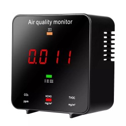 CO2 Meter Digital Temperature Humidity Sensor Tester Air Quality Monitor Carbon Dioxide TVOC Formaldehyde HCHO Detector CO2 Meter Digital Temperature Humidity Sensor Tester Air Quality Monitor Carbon Dioxide TVOC Formaldehyde HCHO Detector
