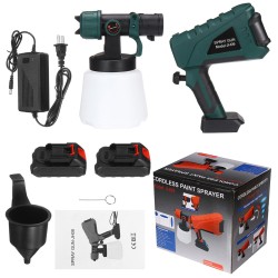 Cordless Paint Sprayer Electric Powerful Spray Gun with 3 Spray Patterns Adjustable Valve Knob for Painting Fit Makiita Cordless Paint Sprayer Electric Powerful Spray Gun with 3 Spray Patterns Adjustable Valve Knob for Painting Fit Makiita