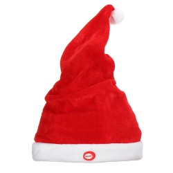 Creative Soft Electric Musical Christmas Hat Size Adjustable Santa Claus Hat Creative Soft Electric Musical Christmas Hat Size Adjustable Santa Claus Hat