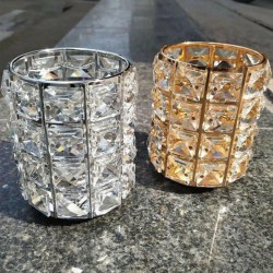 Crystal Makeup Brush Storage Bucket Pens Holder Desktop Case Cosmetic Organizer Crystal Makeup Brush Storage Bucket Pens Holder Desktop Case Cosmetic Organizer