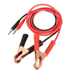 2Pcs 15A Banana Plug to 80mm Car Battery Clip Clamp Power Alligator Clips Cable 2Pcs 15A Banana Plug to 80mm Car Battery Clip Clamp Power Alligator Clips Cable