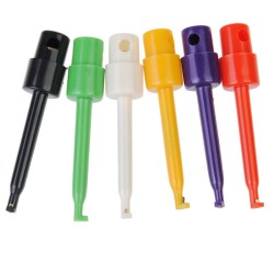 6Pcs Multimeter Lead Wire Kit SMD IC Hook Test Clip Probes Cable 6Pcs Multimeter Lead Wire Kit SMD IC Hook Test Clip Probes Cable