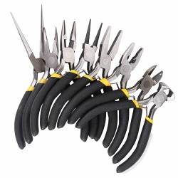8Pcs Round Beading Nose Pliers Wire Side Cutters Pliers Tools Set 8Pcs Round Beading Nose Pliers Wire Side Cutters Pliers Tools Set