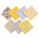 DIY 7PCS Quilting Bundle Patchwork Cotton Fabric Handmade Sewing Crafts Floral