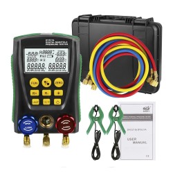 DY517A Refrigeration Digital Manifold Pressure Gauge Set Vacuum Pressure Meter Testing HVAC Temperature Tester DY517A Refrigeration Digital Manifold Pressure Gauge Set Vacuum Pressure Meter Testing HVAC Temperature Tester
