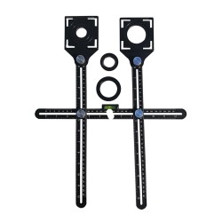 Double Head Folding Ruler Drill Guide Locator Ceramic Tile Hole Locator Pocket Hole Jig Punching Tool Double Head Folding Ruler Drill Guide Locator Ceramic Tile Hole Locator Pocket Hole Jig Punching Tool